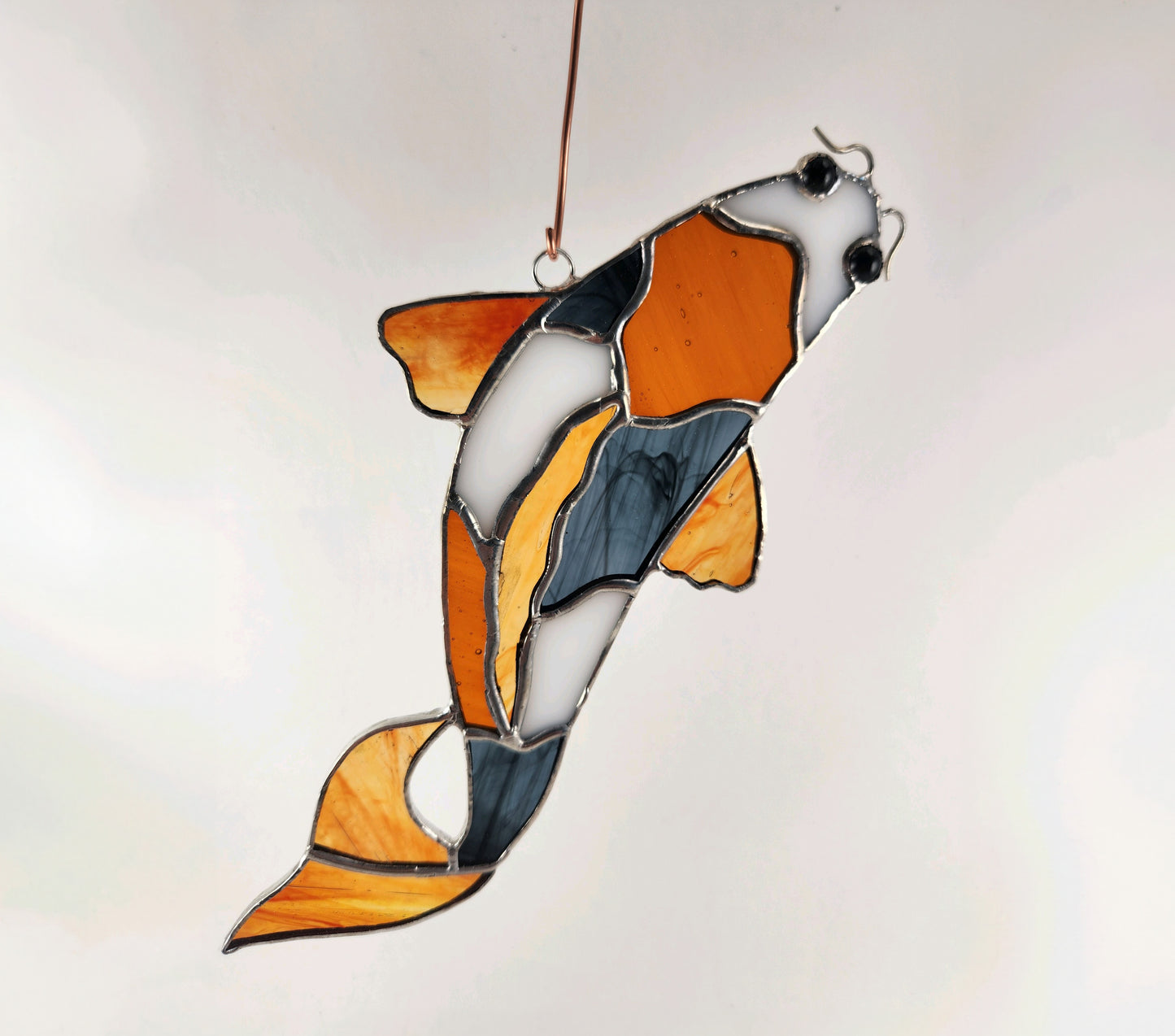 Hanging Koi Fish Stained Glass