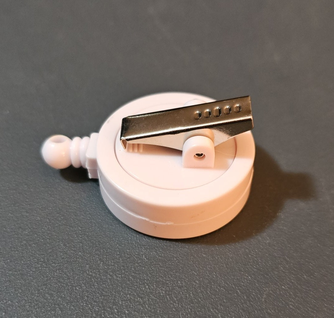 Pink Christmas Light Bow Badge Reel