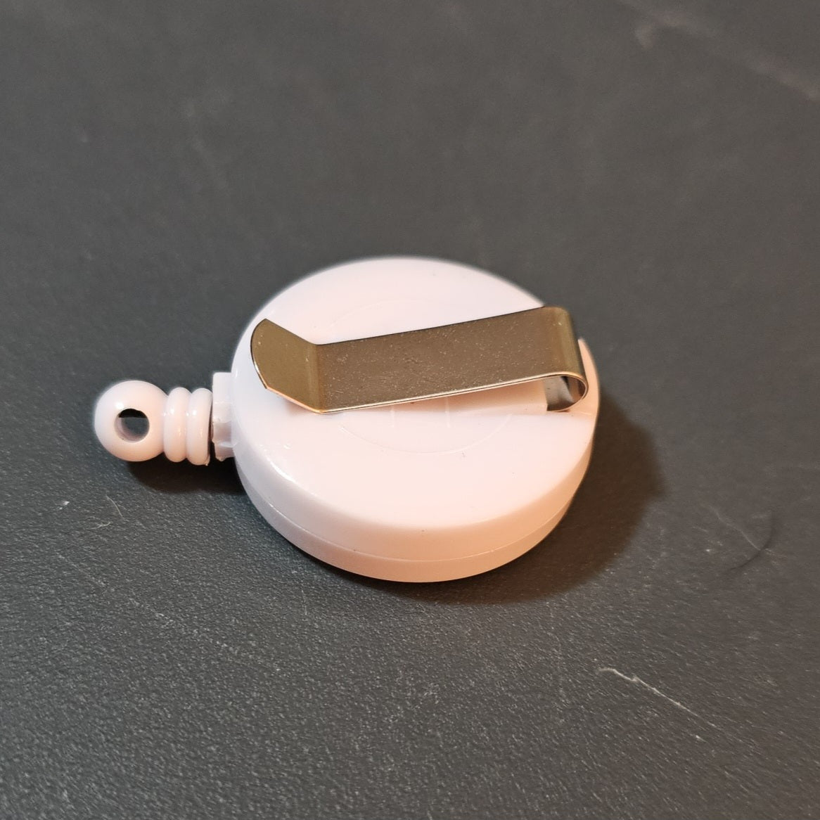 Pink Christmas Light Bow Badge Reel