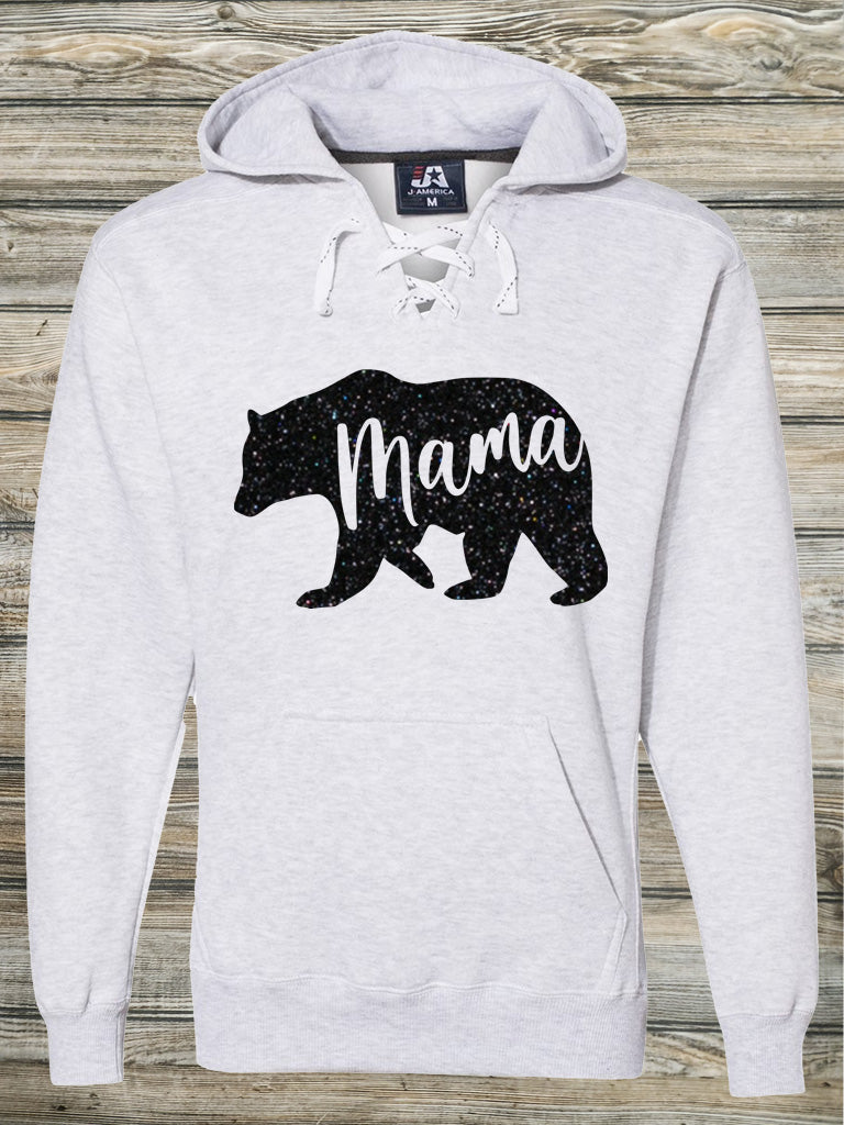 Glitter Mama Bear Hoodie