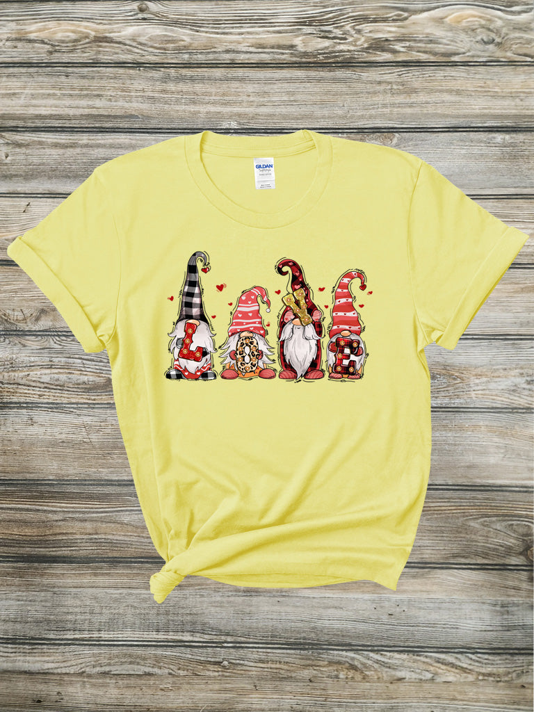 L-O-V-E Gnomes Tee