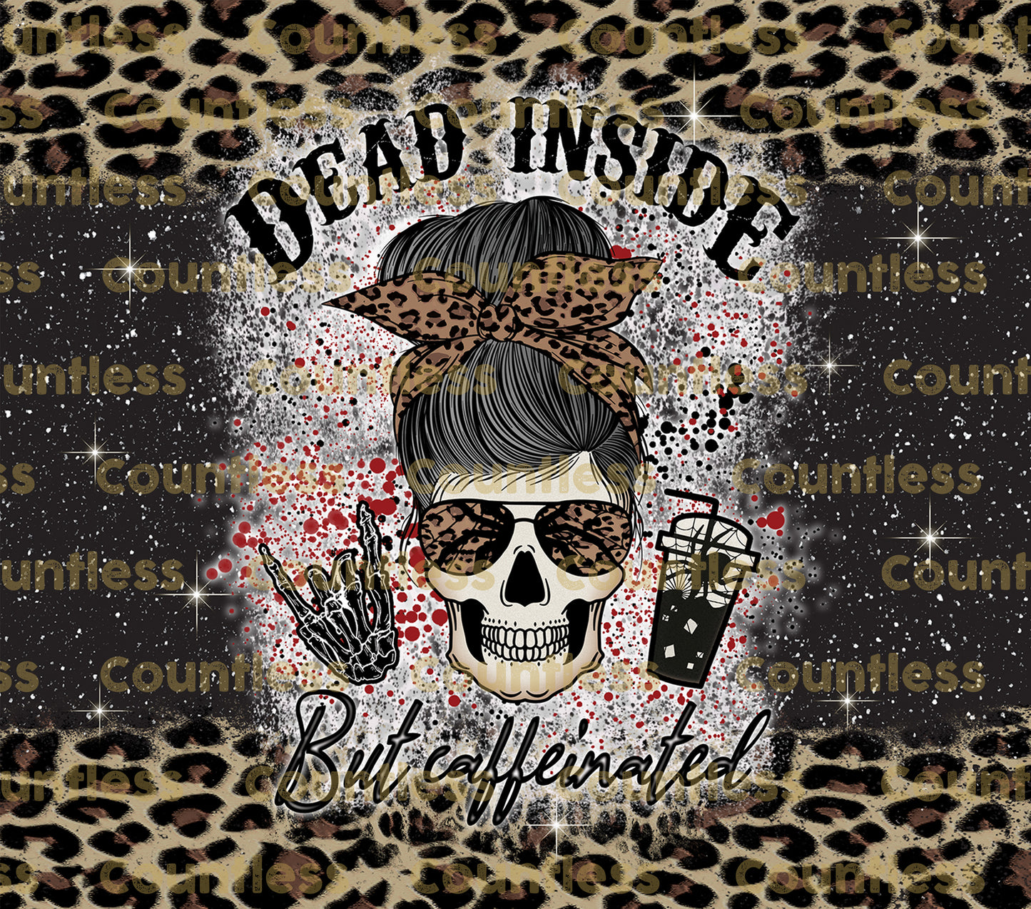 Dead Inside But Caffeinated Tumbler