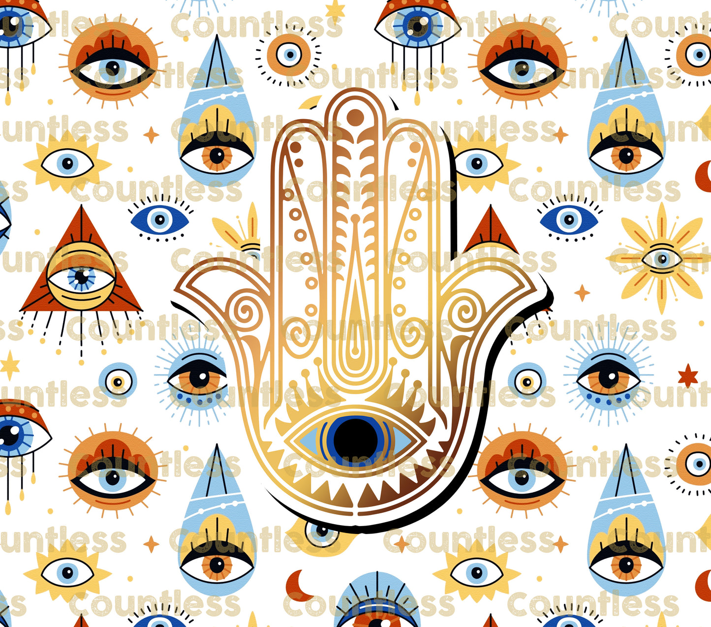 Hamsa Hand Eye Tumbler