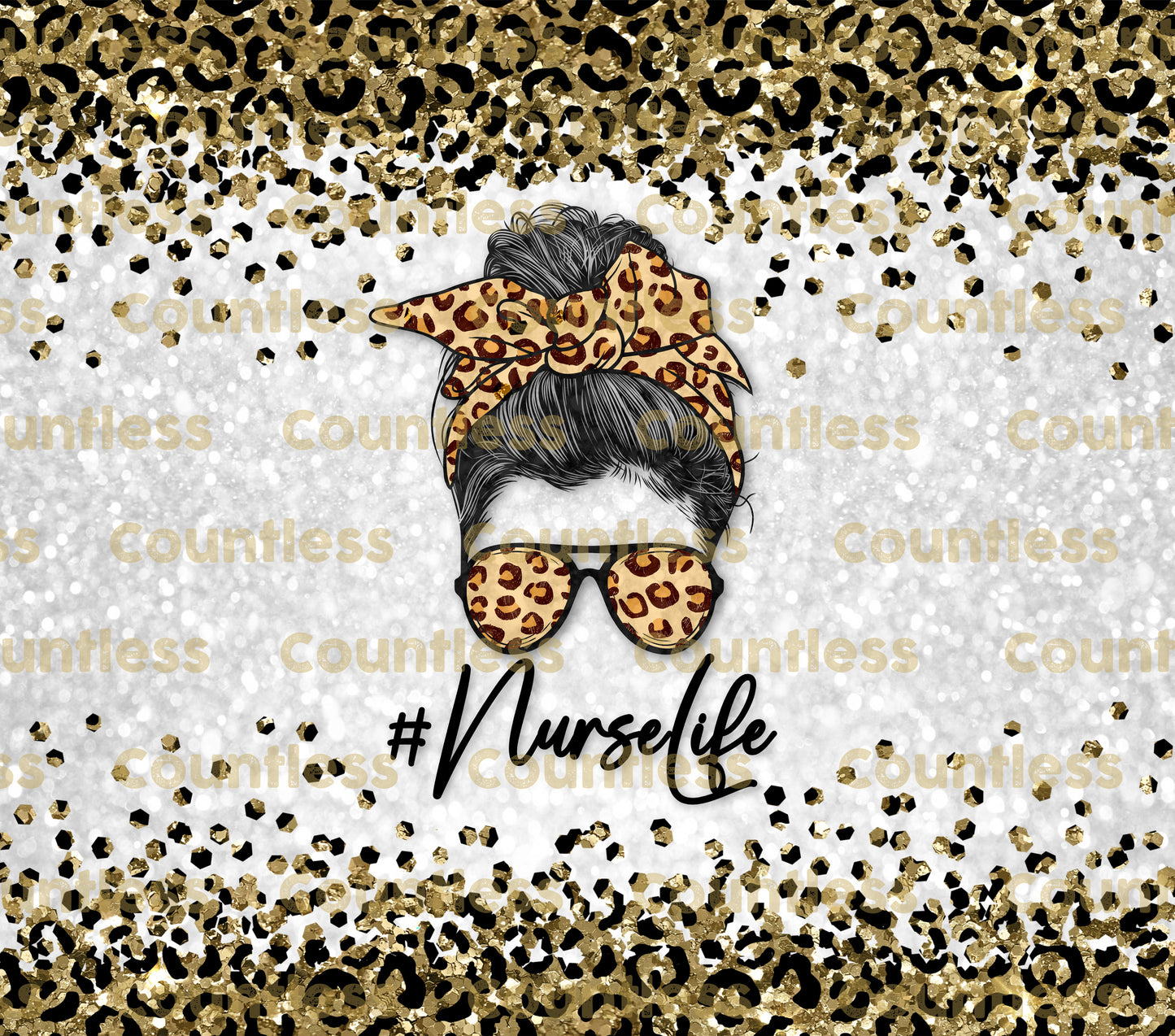 Nurse Life Leopard Tumbler