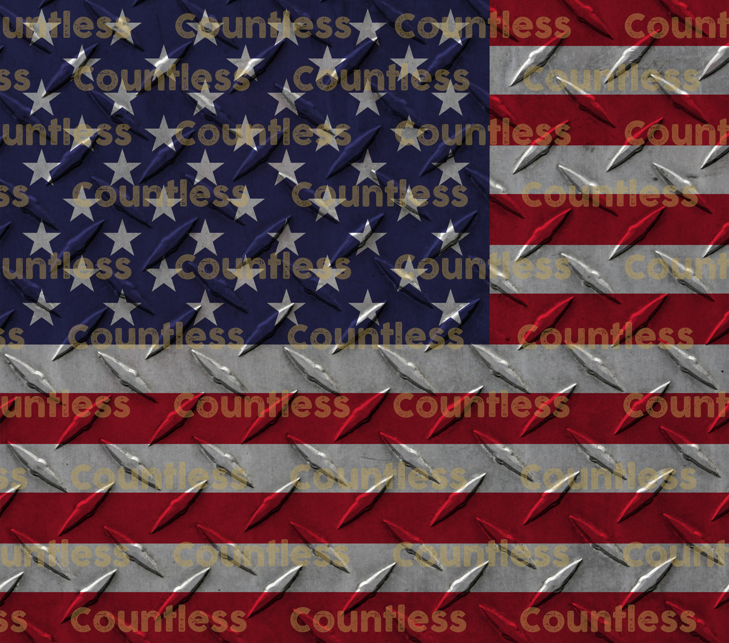 Steel American Flag Tumbler